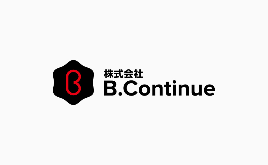 B.Continue ロゴ（ロゴマーク+ロゴタイプ）和文+欧文 横組 01
