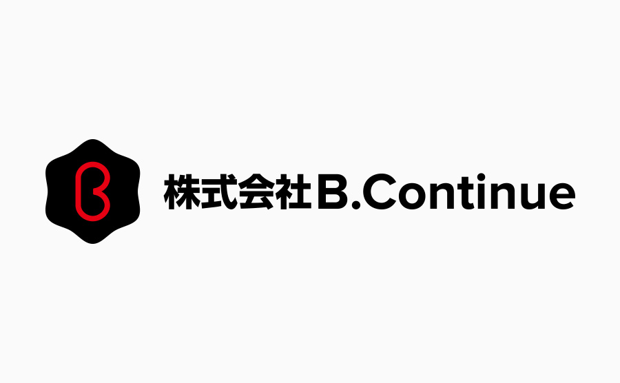 B.Continue ロゴ（ロゴマーク+ロゴタイプ）和文+欧文 横組 02