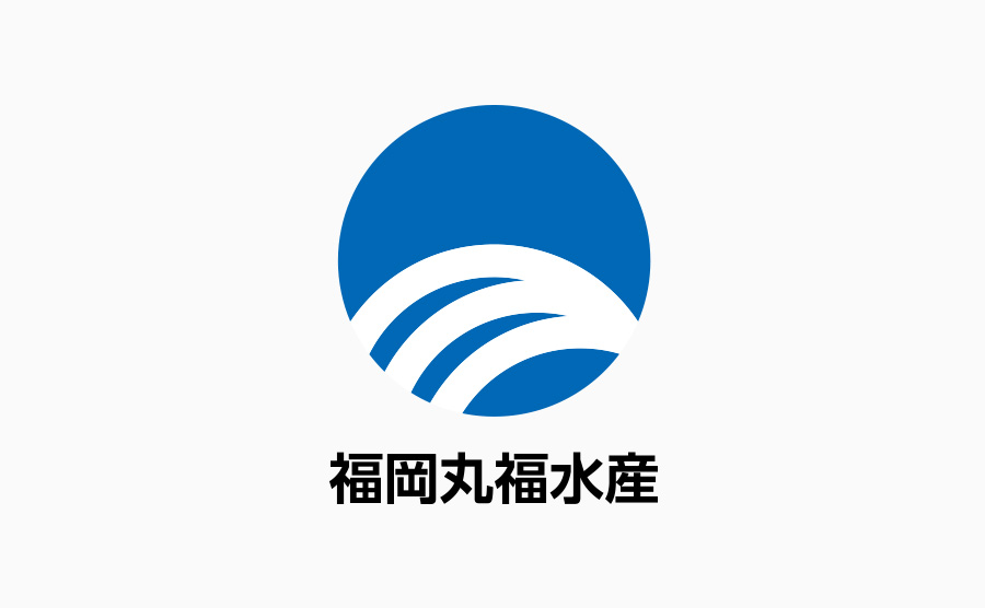 Fukuoka Marufuku Suisan Logo (Logo Mark and Logotype) Vertical Layout