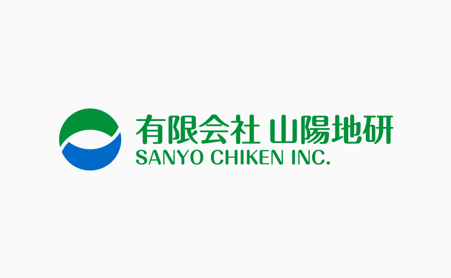 Sanyo Chiken Logo - (Logo Mark, Japanese Logotype, and English Logotype) Horizontal Layout
