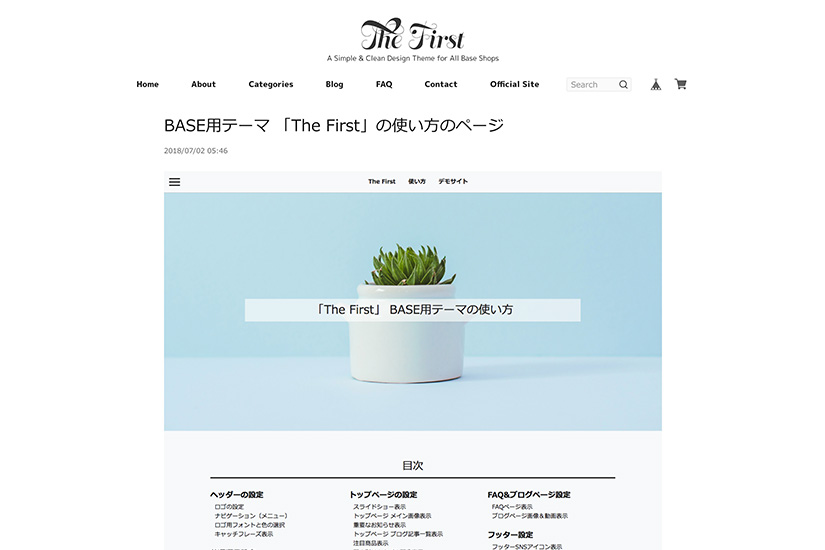 The First - E-commerce Website Theme - How to Use