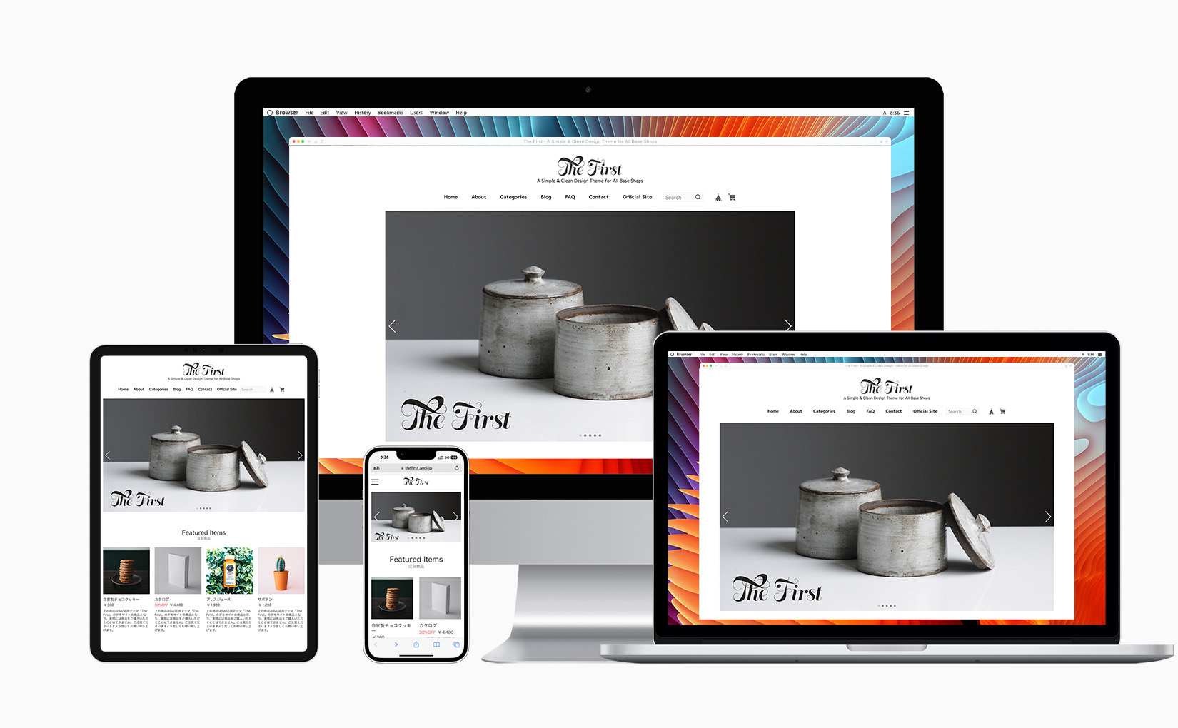 The First - E-commerce Website Theme