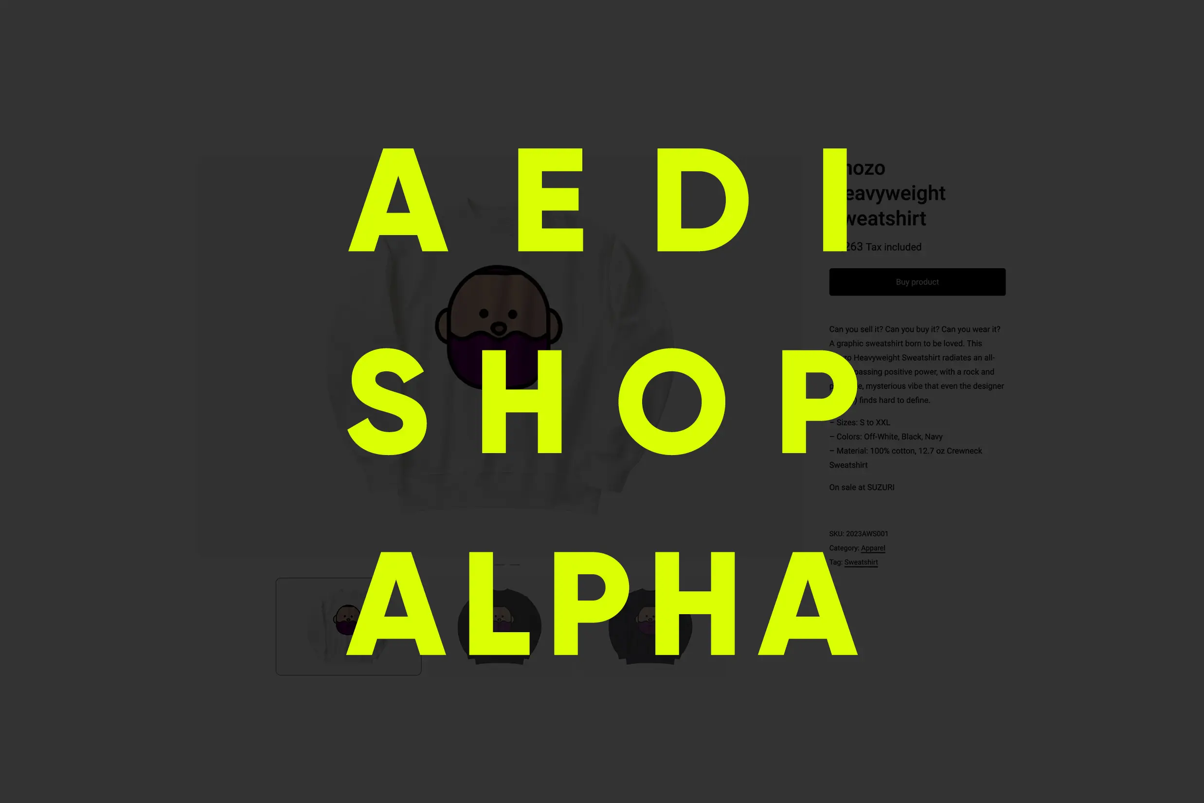 AEDI Online Shop Alpha Version