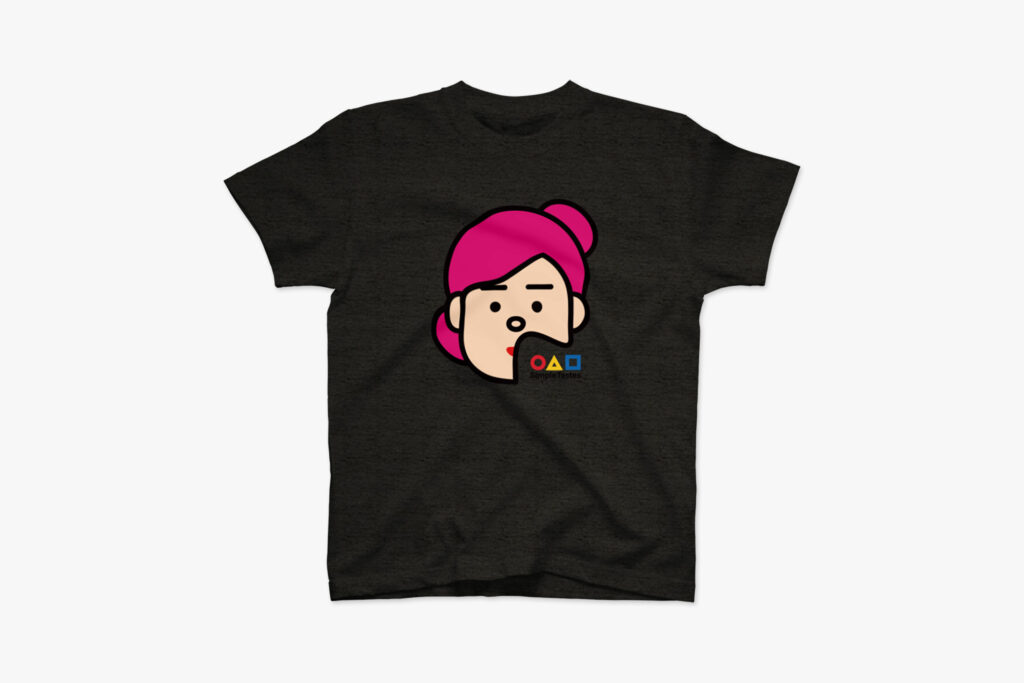 シンプルテイスト ペルソナ"A Young Girl"Tシャツ ヘザーブラック