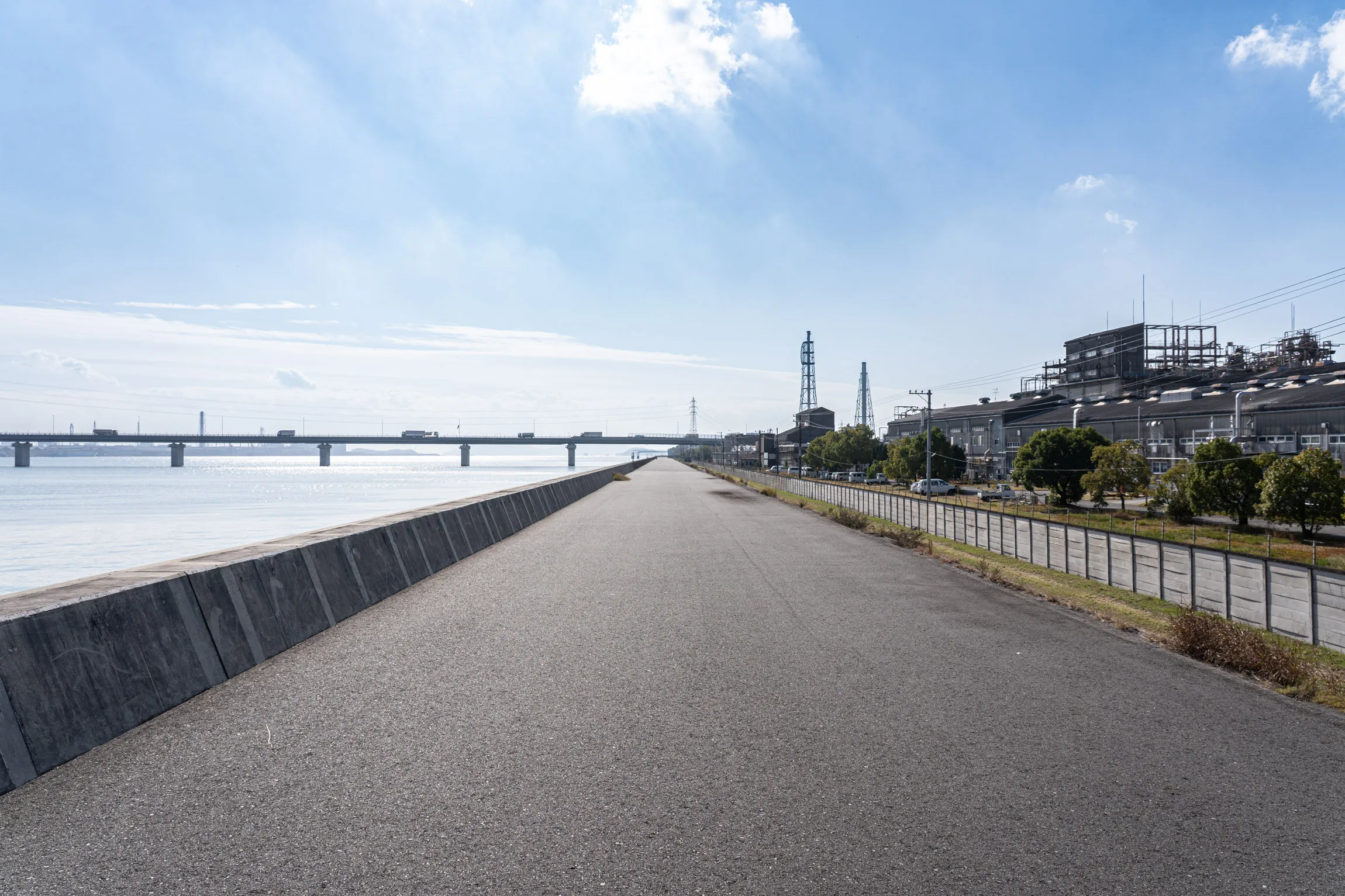 岡山県倉敷市玉島乙島 高梁川河口