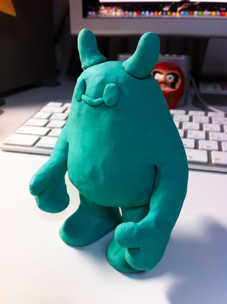 ジャンボとコーン ジャンボのクレイモデル