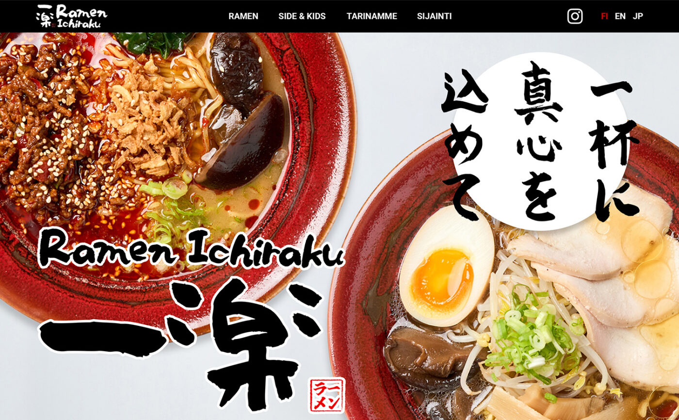 Ramen Ichiraku Multilingual Website Design