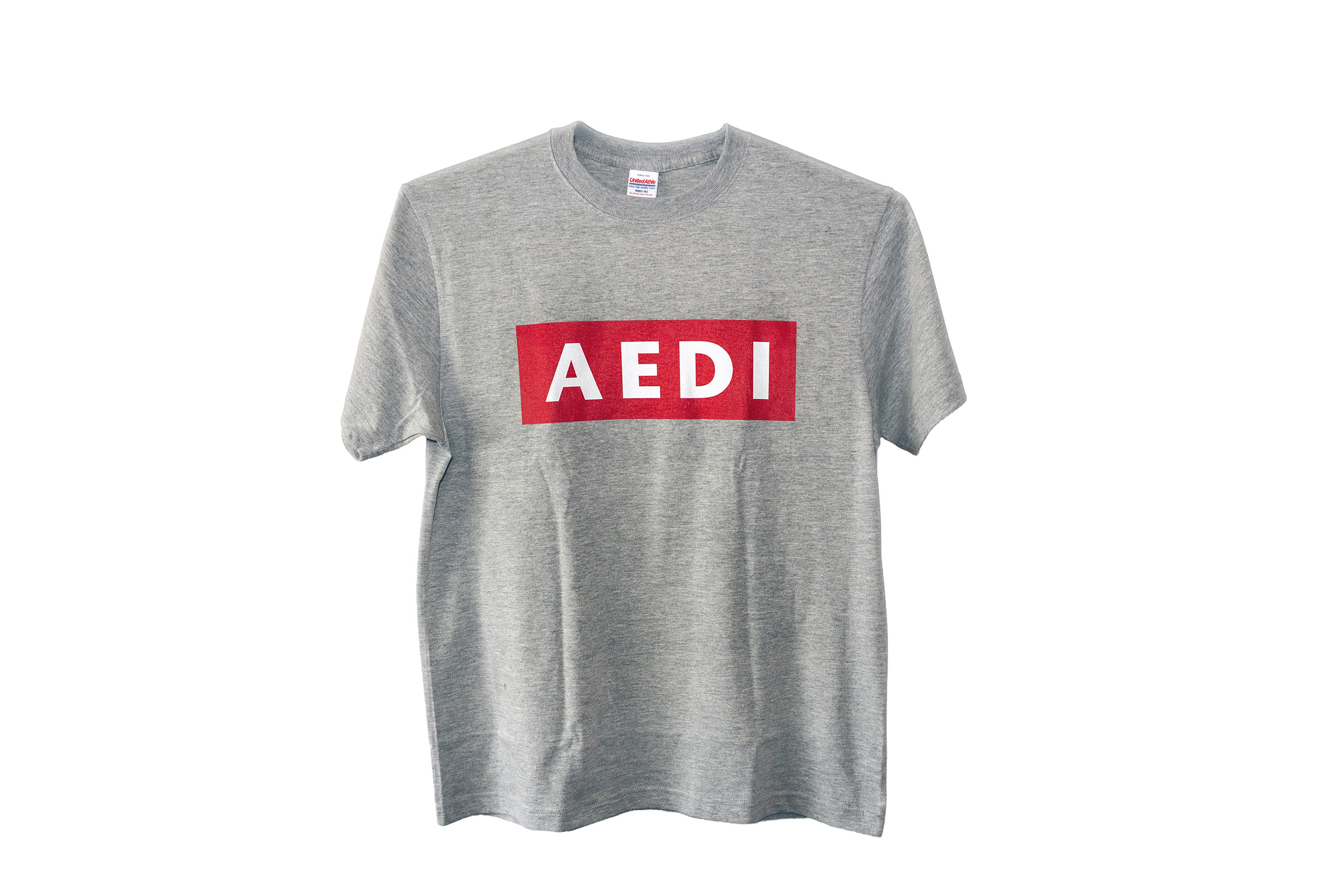 SimpleTastes AEDI Logo T-shirt Mixed Gray