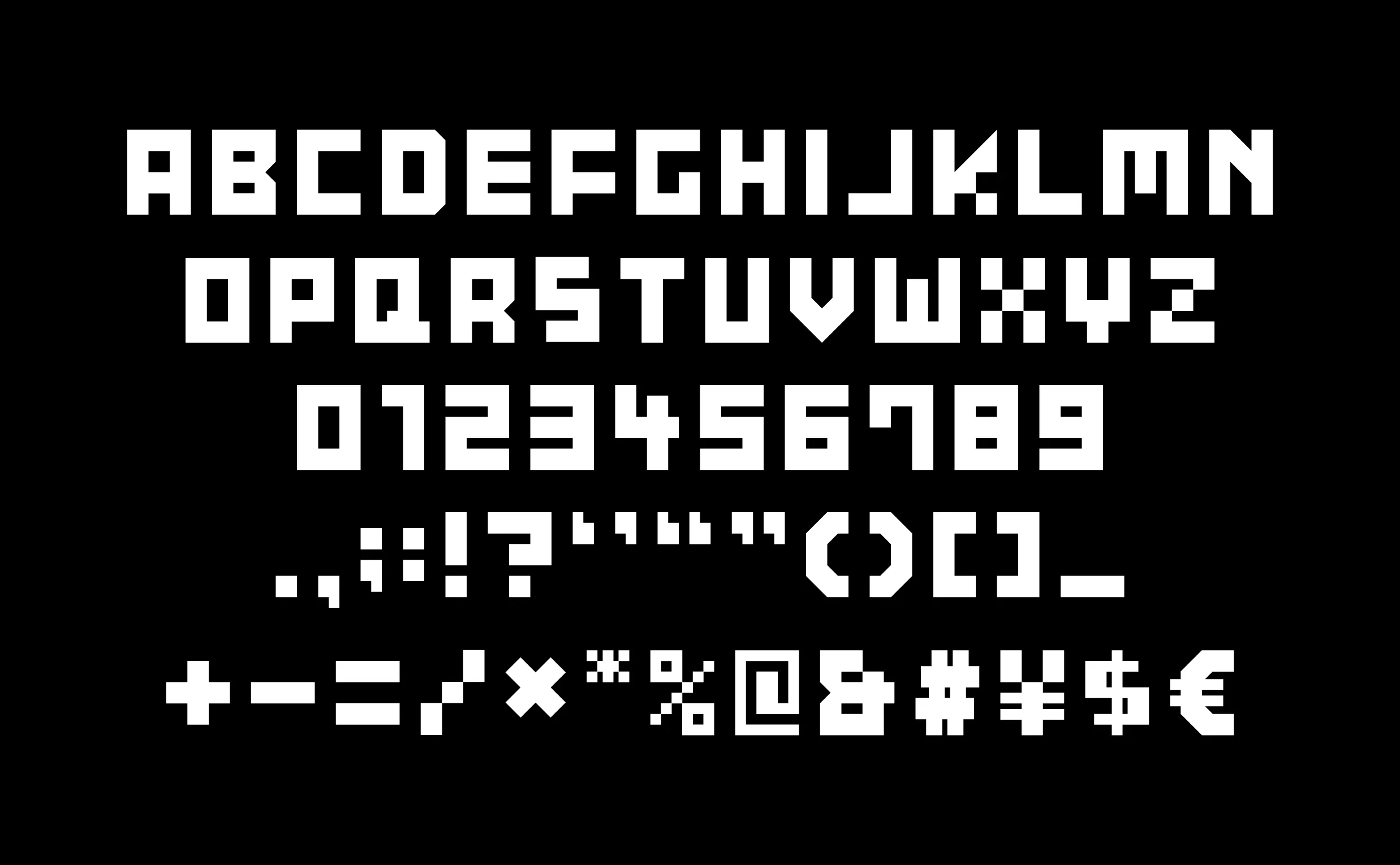 ロゴランド オリジナル書体 LogoLand Sans A〜Z、0〜9、記号